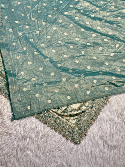 Silk Saree with Rich Zari Border | Designer Wedding Saree by Shagun Sarees