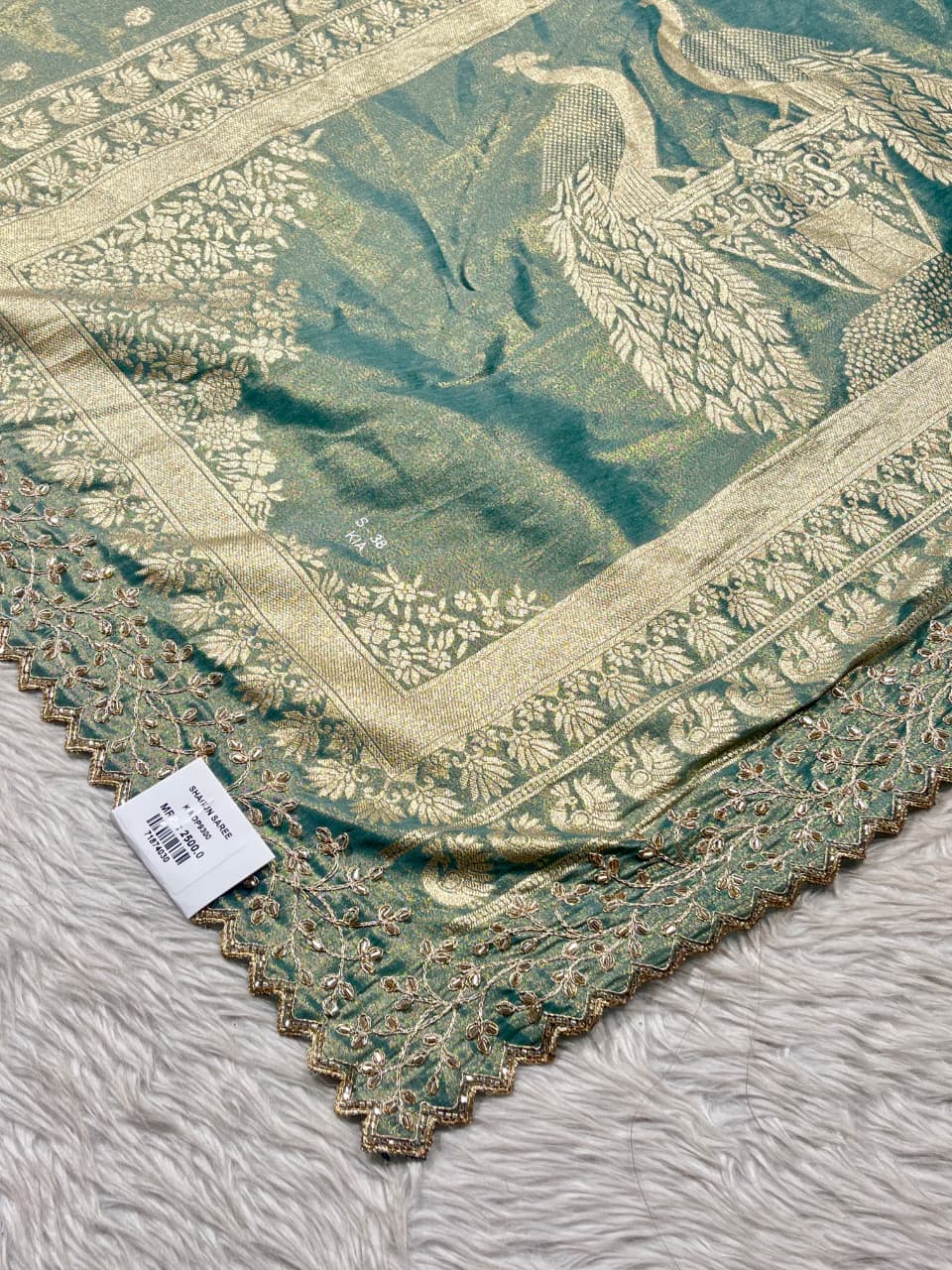 Silk Saree with Rich Zari Border | Designer Wedding Saree by Shagun Sarees