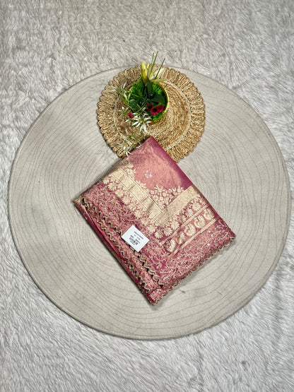 Silk Saree with Rich Zari Border | Designer Wedding Saree by Shagun Sarees