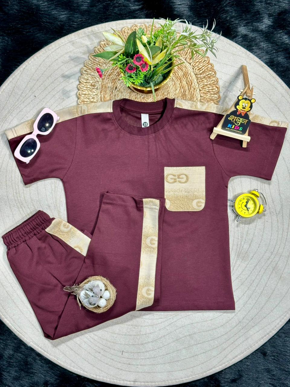 Trendy Kids T-Shirt & Jogger Co-Ord Set by SHAGUN FASHION