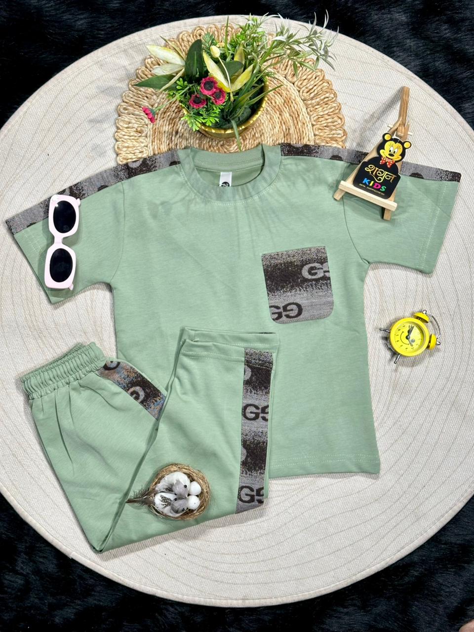 Trendy Kids T-Shirt & Jogger Co-Ord Set by SHAGUN FASHION