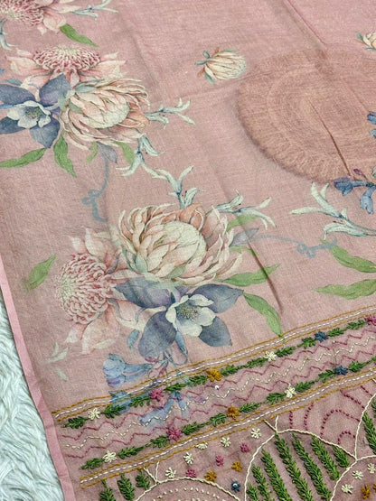 Floral Embroidered Saree – A Must-Have by SHAGUN FASHION
