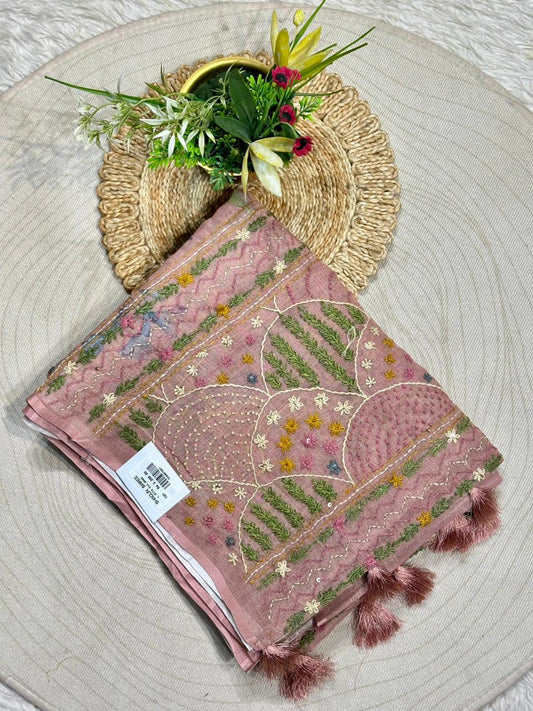 Floral Embroidered Saree – A Must-Have by SHAGUN FASHION