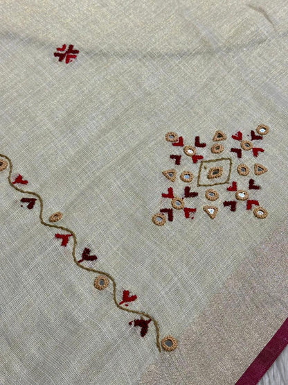 Stunning Traditional Embroidered Saree by SHAGUN FASHION