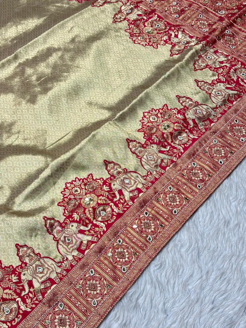 Experience Royal Grace with the Stunning Saree from SHAGUN FASHION