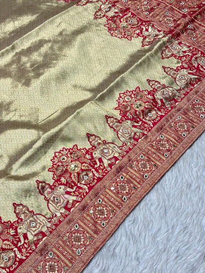 Experience Royal Grace with the Stunning Saree from SHAGUN FASHION
