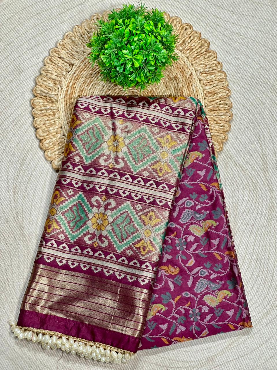 Magenta Festive Saree – Must-Have from SHAGUN FASHION