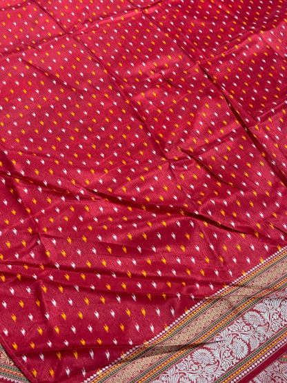 SHAGUN FASHION Premium Heritage Patola Silk Saree with Rich Zari Border