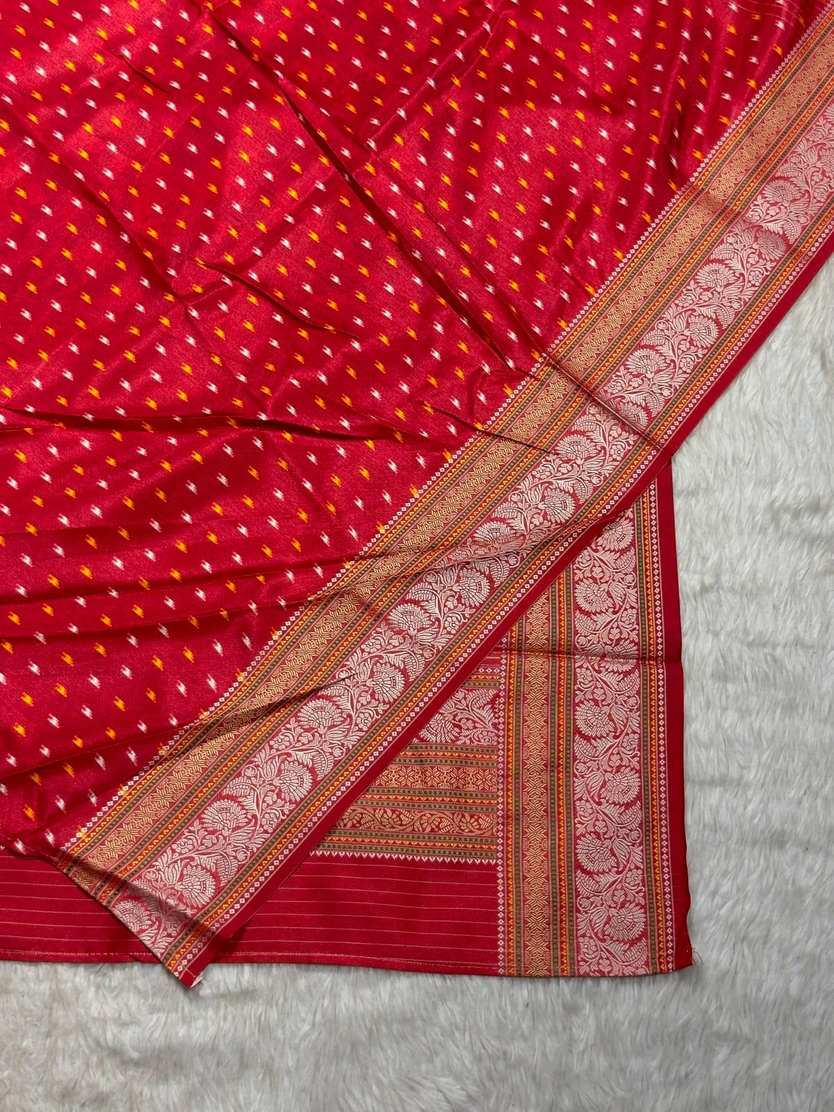 SHAGUN FASHION Premium Heritage Patola Silk Saree with Rich Zari Border