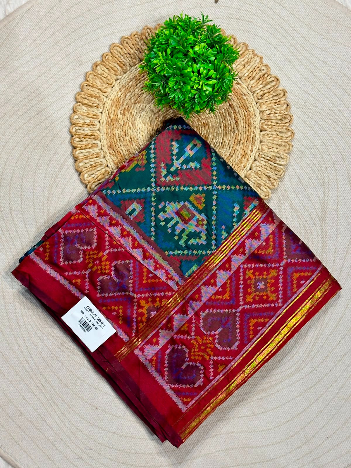 SHAGUN FASHION Festive Special: Royal Silk Ikkat Patola Saree