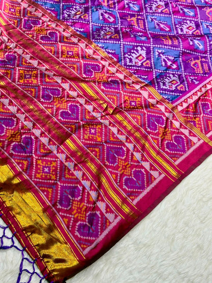 SHAGUN FASHION Festive Special: Royal Silk Ikkat Patola Saree