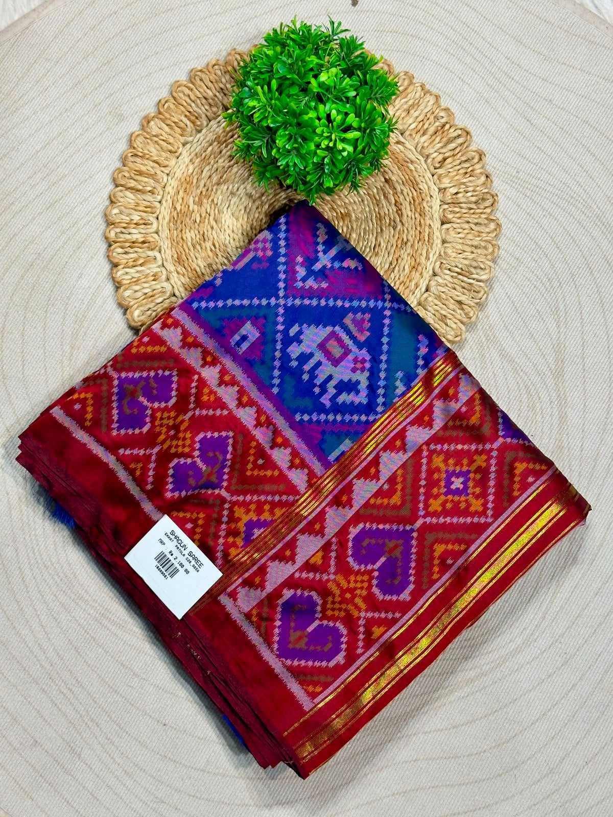 SHAGUN FASHION Festive Special: Royal Silk Ikkat Patola Saree