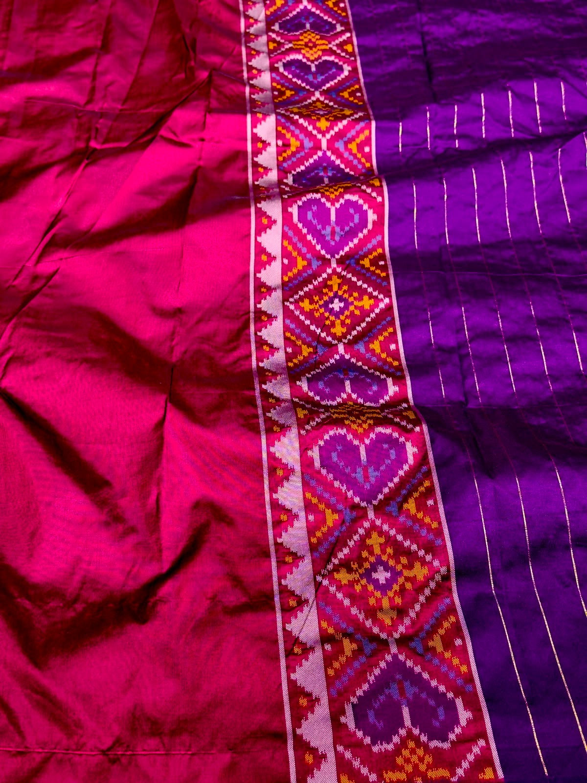 SHAGUN FASHION Festive Special: Royal Silk Ikkat Patola Saree