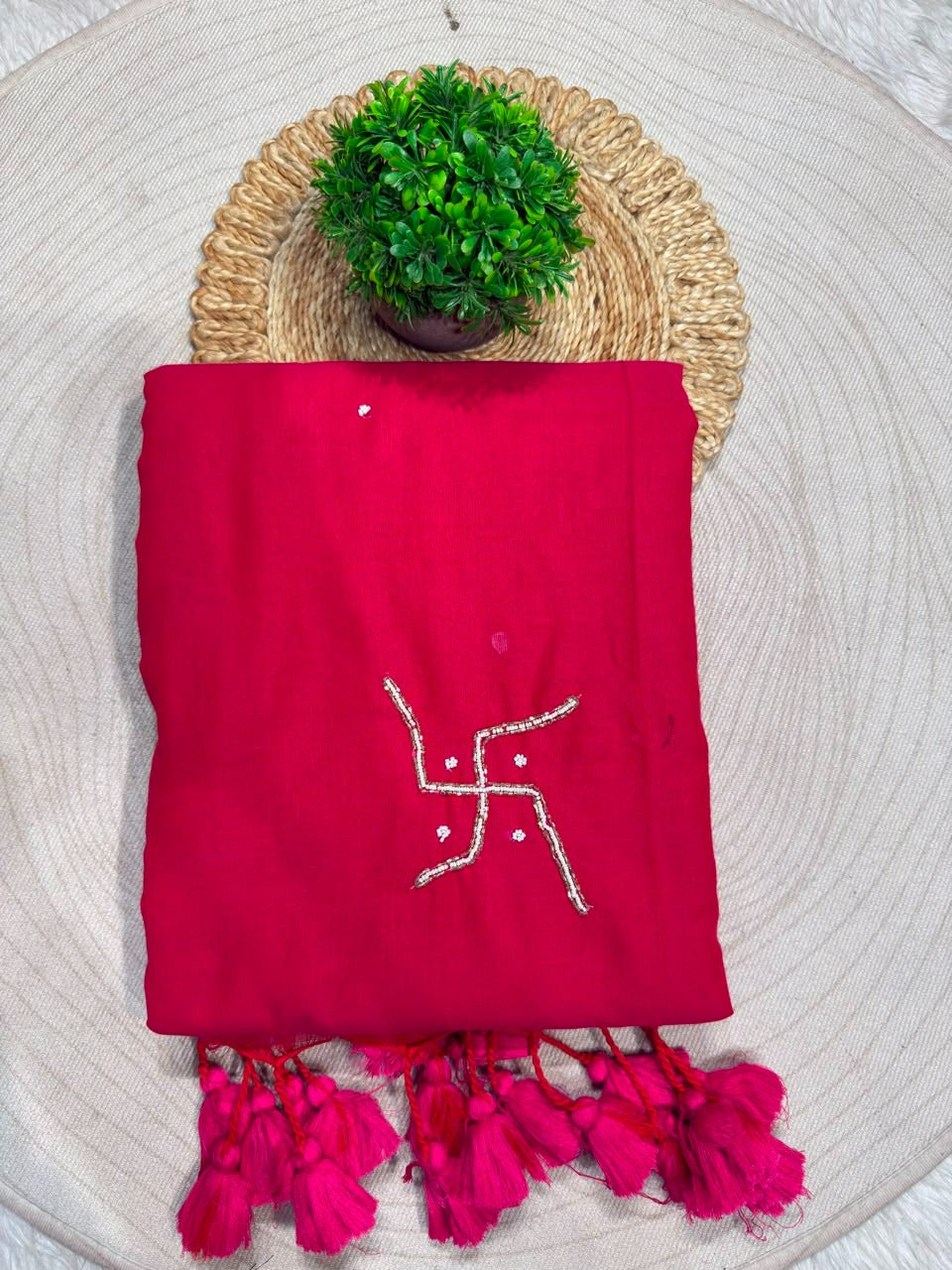 Beautiful Hand-Worked Sacred Sarees by SHAGUN FASHION