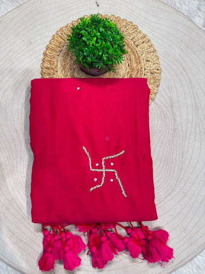 Beautiful Hand-Worked Sacred Sarees by SHAGUN FASHION