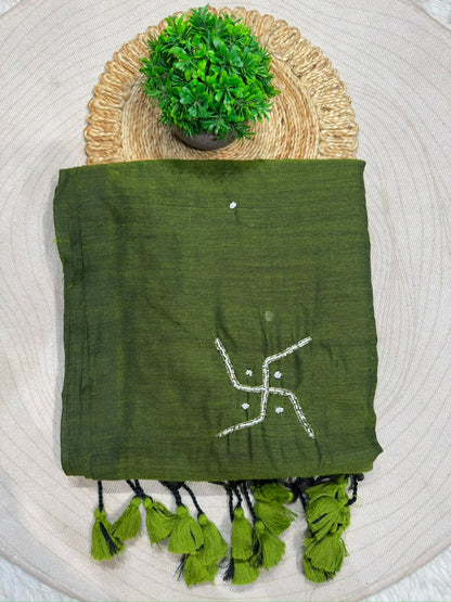 Beautiful Hand-Worked Sacred Sarees by SHAGUN FASHION