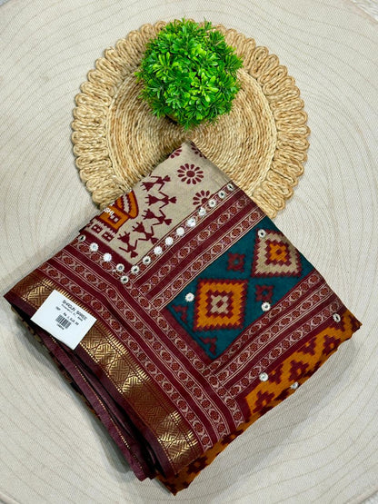 Beautiful Traditional Patola Silk Saree by SHAGUN FASHION