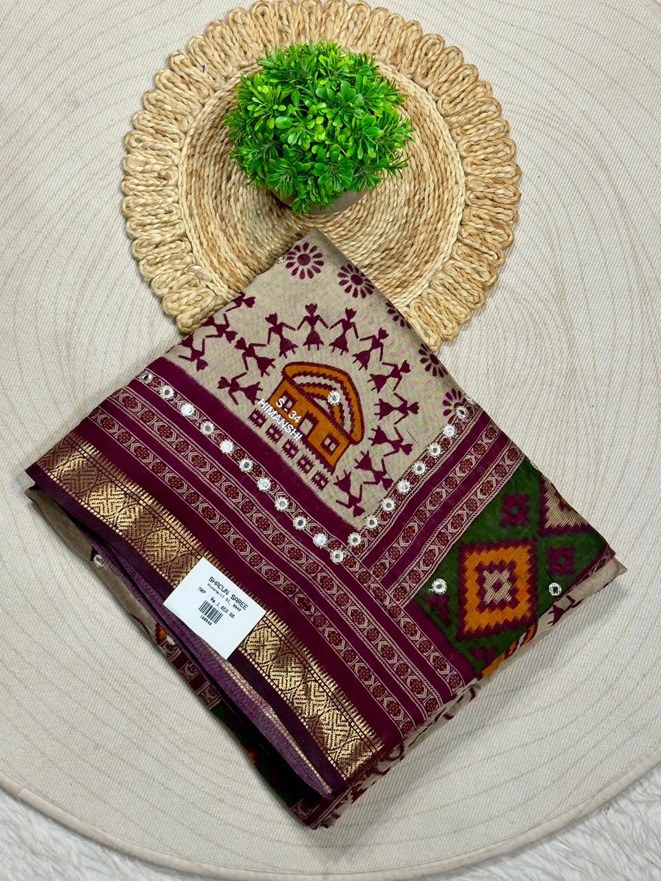 Beautiful Traditional Patola Silk Saree by SHAGUN FASHION