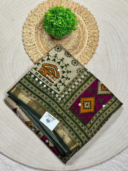 Beautiful Traditional Patola Silk Saree by SHAGUN FASHION