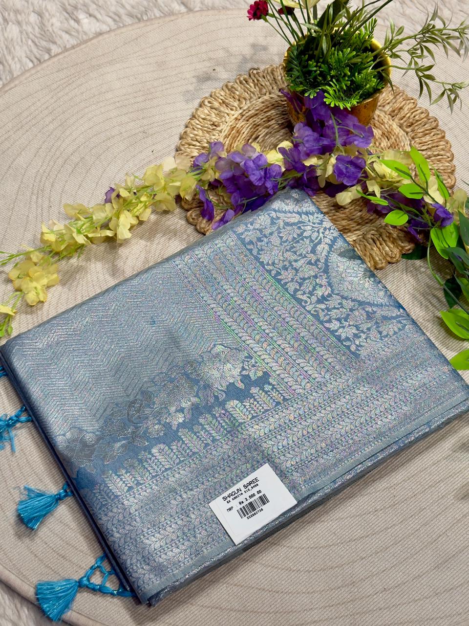 Beautiful Soft Cotton Silk Floral Print Saree by SHAGUN FASHION