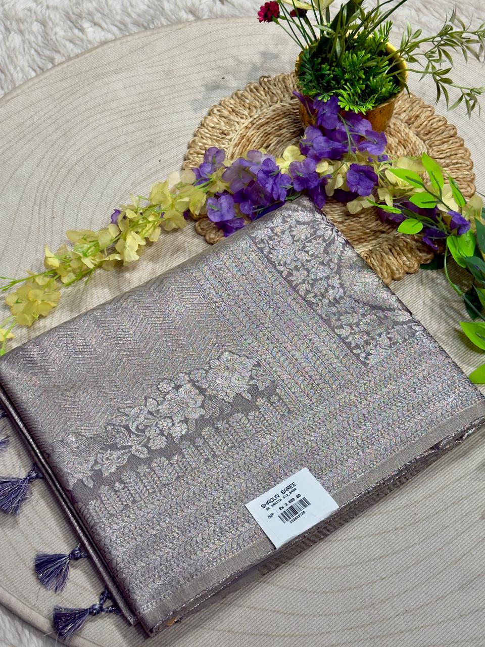 Beautiful Soft Cotton Silk Floral Print Saree by SHAGUN FASHION