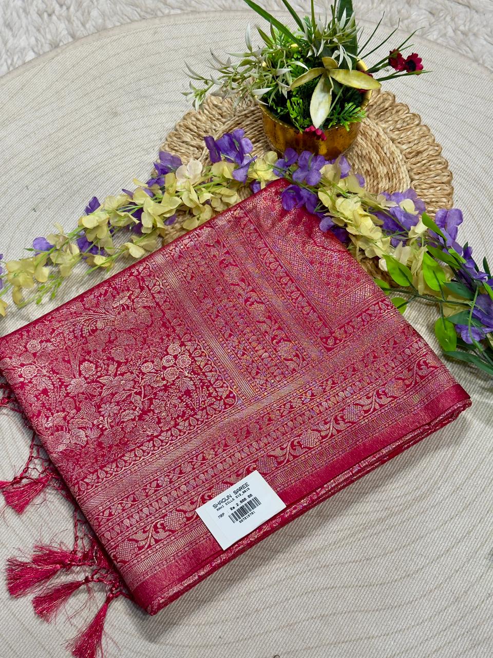 Beautiful Premium Sequence Work Party Wear Saree by SHAGUN FASHION