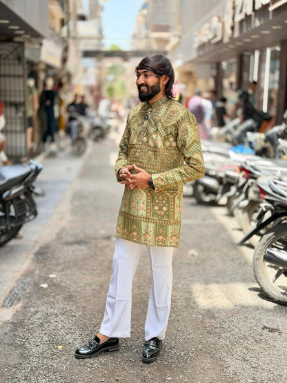 Shagun Fashion Men’s Premium Traditional Silk Kurta Pajama Set