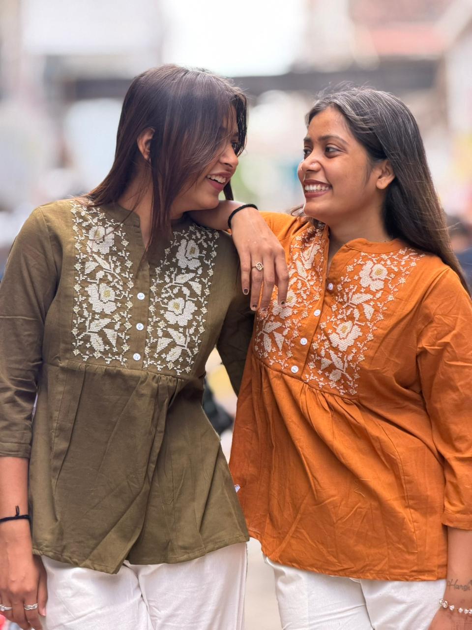 SHAGUN FASHION Festive Short Kurti & Pant