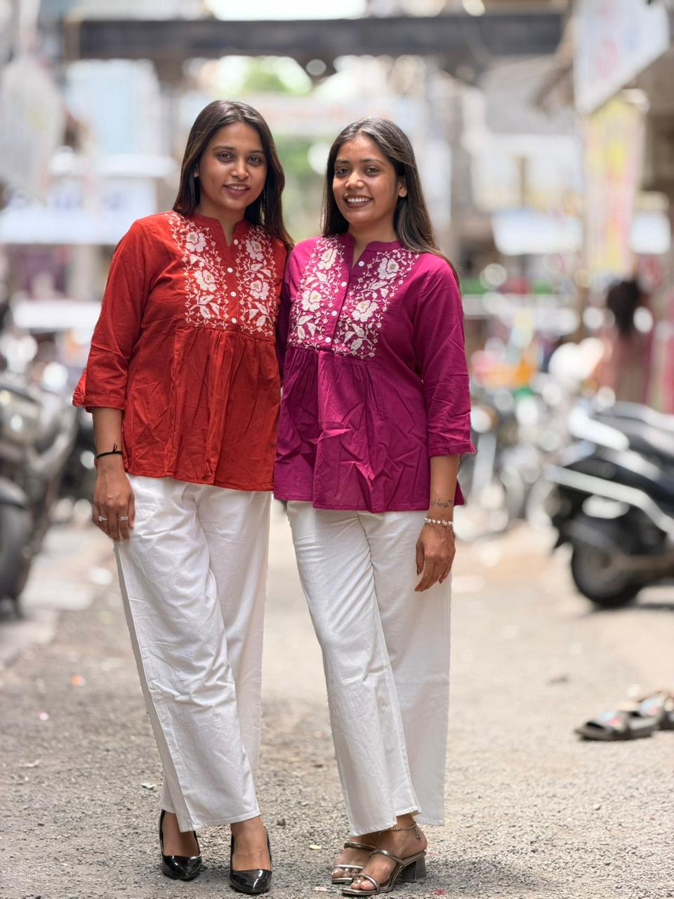 SHAGUN FASHION Festive Short Kurti & Pant
