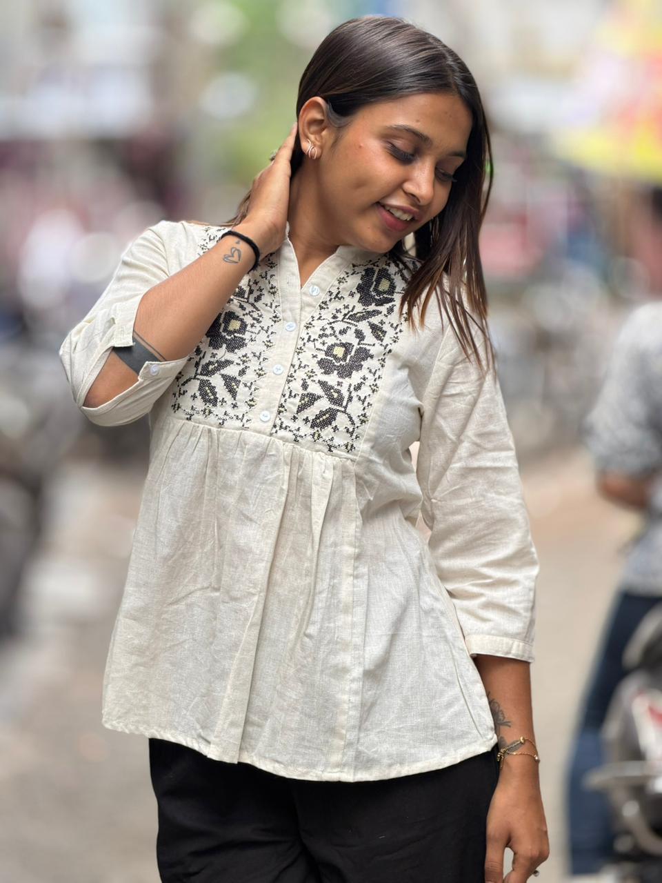 SHAGUN FASHION Festive Short Kurti & Pant