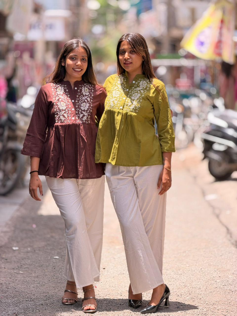 SHAGUN FASHION Festive Short Kurti & Pant