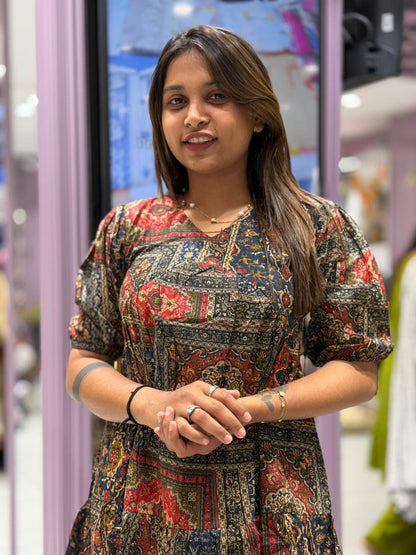 SHAGUN FASHION Beautiful Printed One-Piece Dress