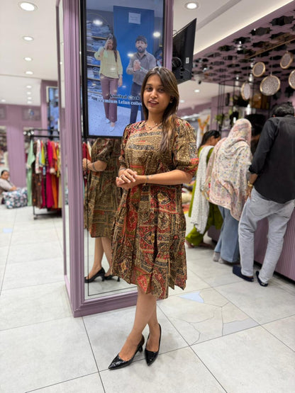 SHAGUN FASHION Premium Printed Modern One-Piece Dress