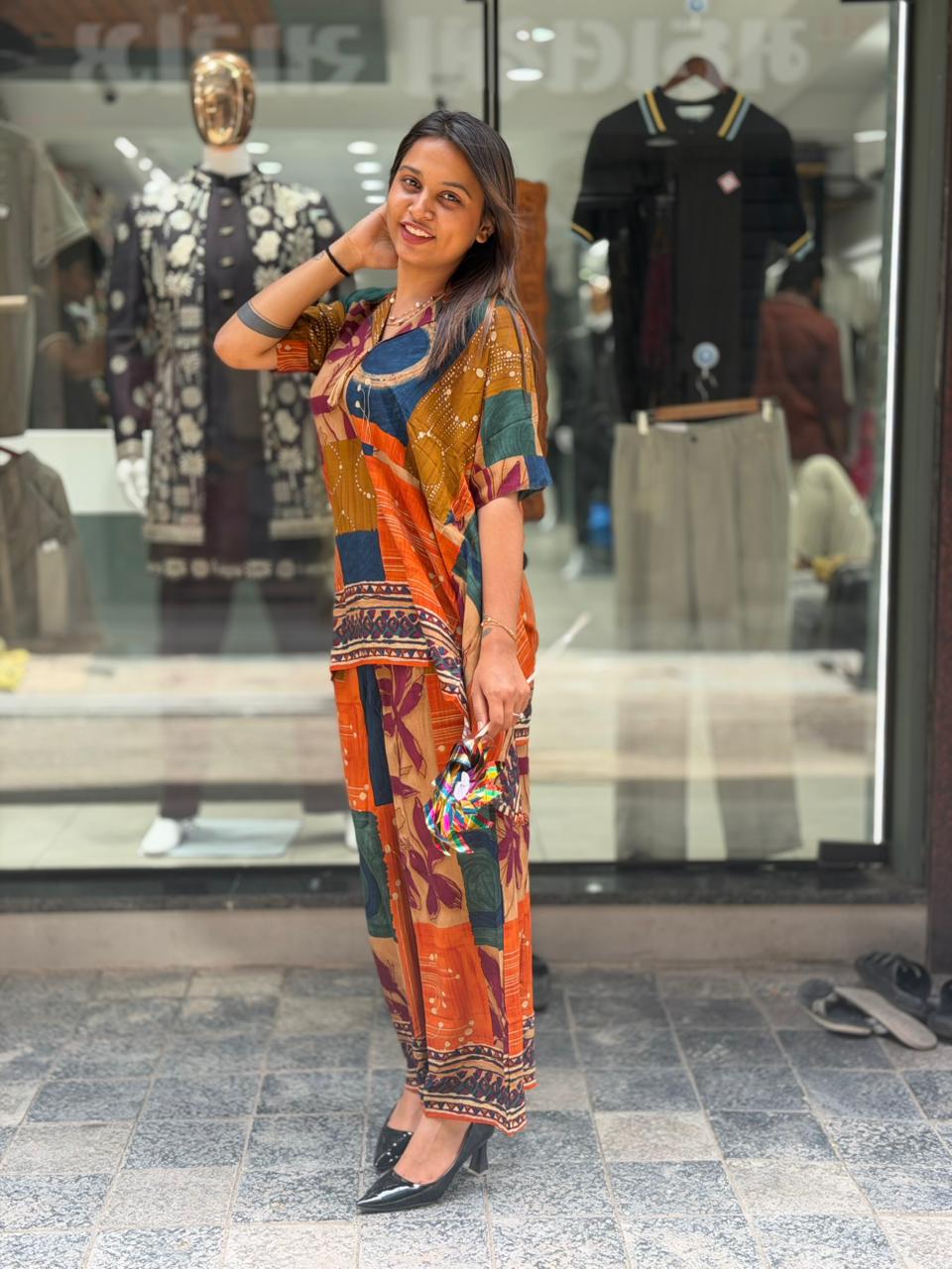 SHAGUN FASHION Trendy Multicolor Super Comfortable Top & Trouser Pair