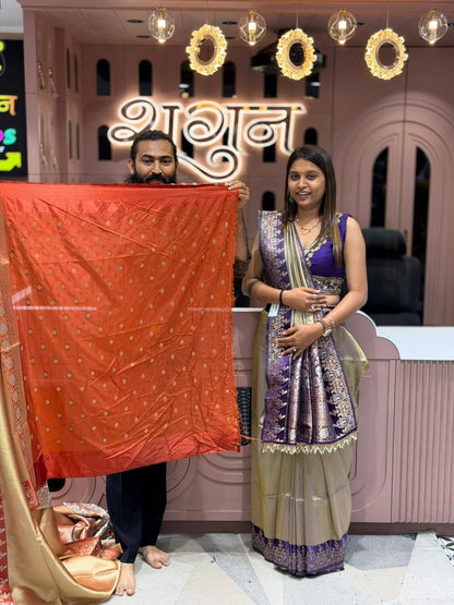 SHAGUN FASHION Luxury Banarasi Silk Saree with Fancy Border & Designer Blouse