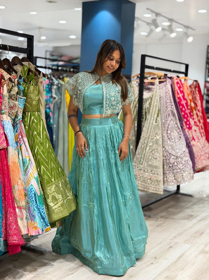 SHAGUN FASHION Beautiful  Lehenga Choli with Net Shrug
