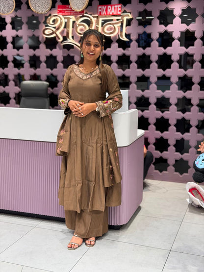 Beautiful 3-Piece Ethnic Suit Set by SHAGUN FASHION