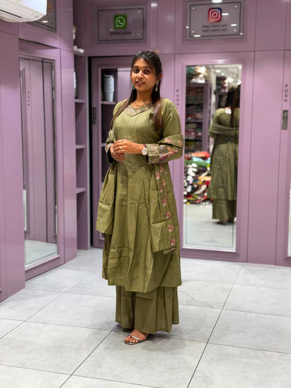 Beautiful 3-Piece Ethnic Suit Set by SHAGUN FASHION