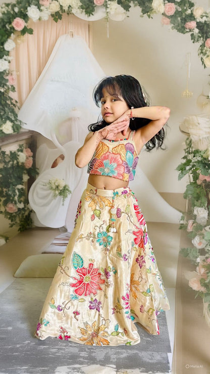 SHAGUN FASHION Kids Premium Floral Lehenga Choli Set