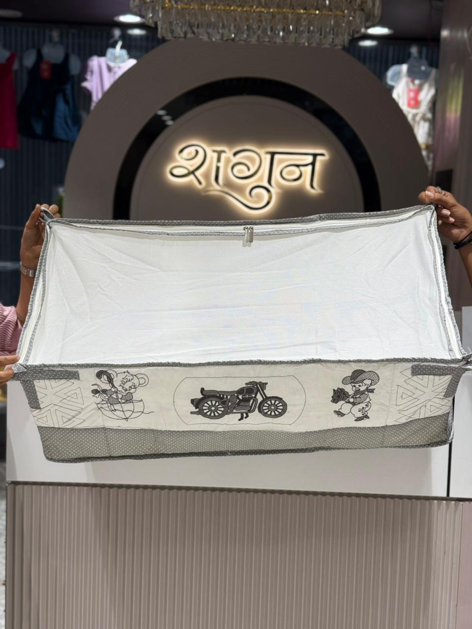 SHAGUN FASHION Premium 3-in-1 Baby Cot Bedding Set with Mosquito Net & Protective Bumper Cushions