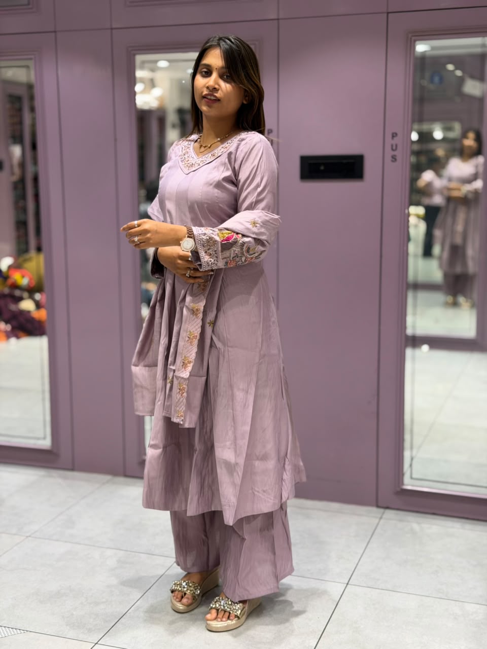 SHAGUN FASHION Premium Designer Kurti-Plazo Set with Matching Dupatta