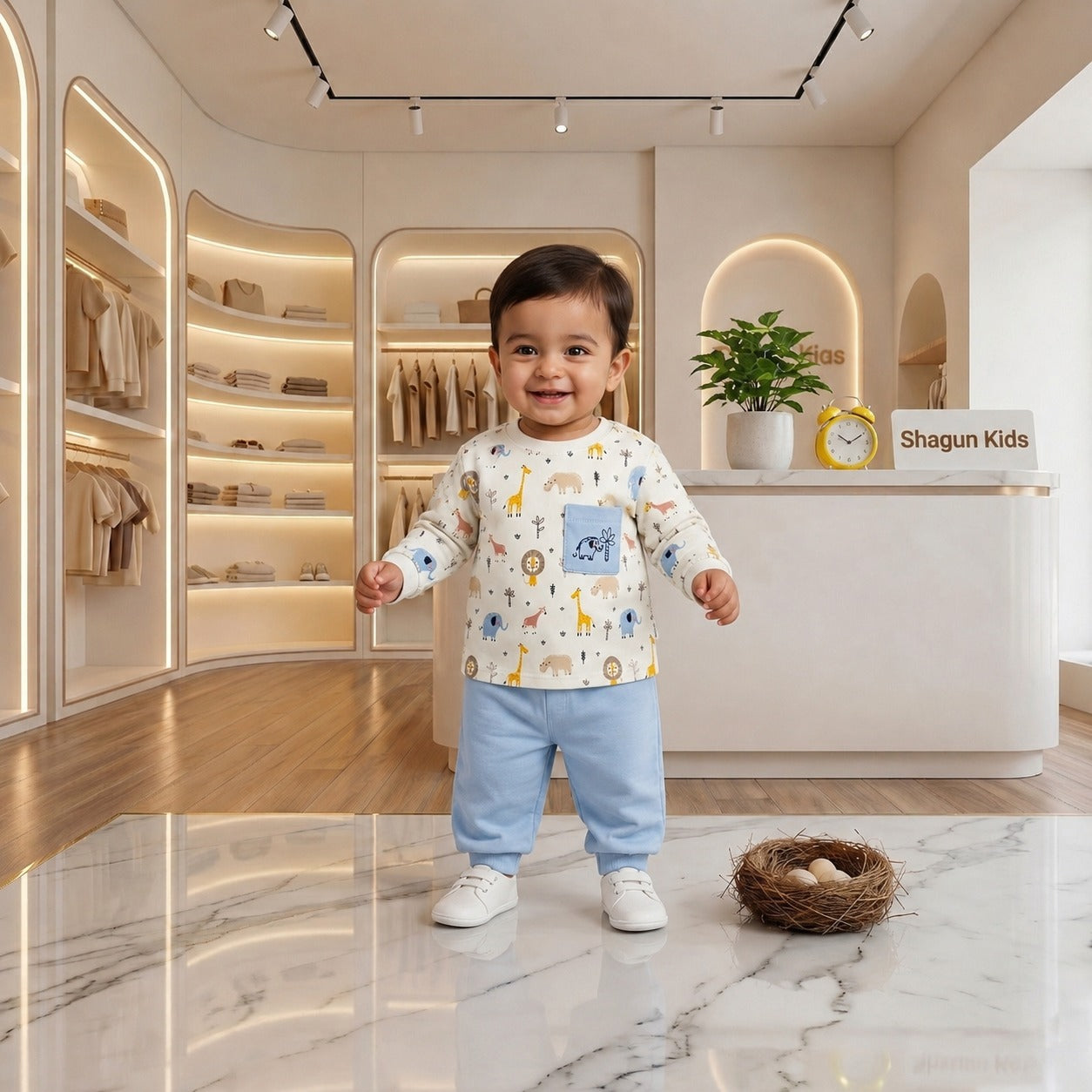 SHAGUN FASHION - Cute & Cozy Printed Baby Boy Co-ord Set