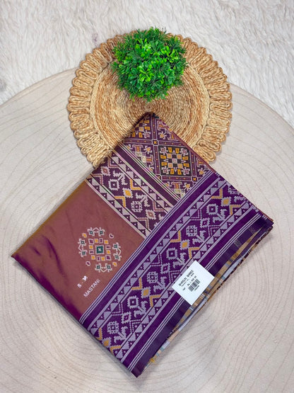 SHAGUN FASHION Traditional Gajji Silk Patola Print Saree with Designer Border & Tassels
