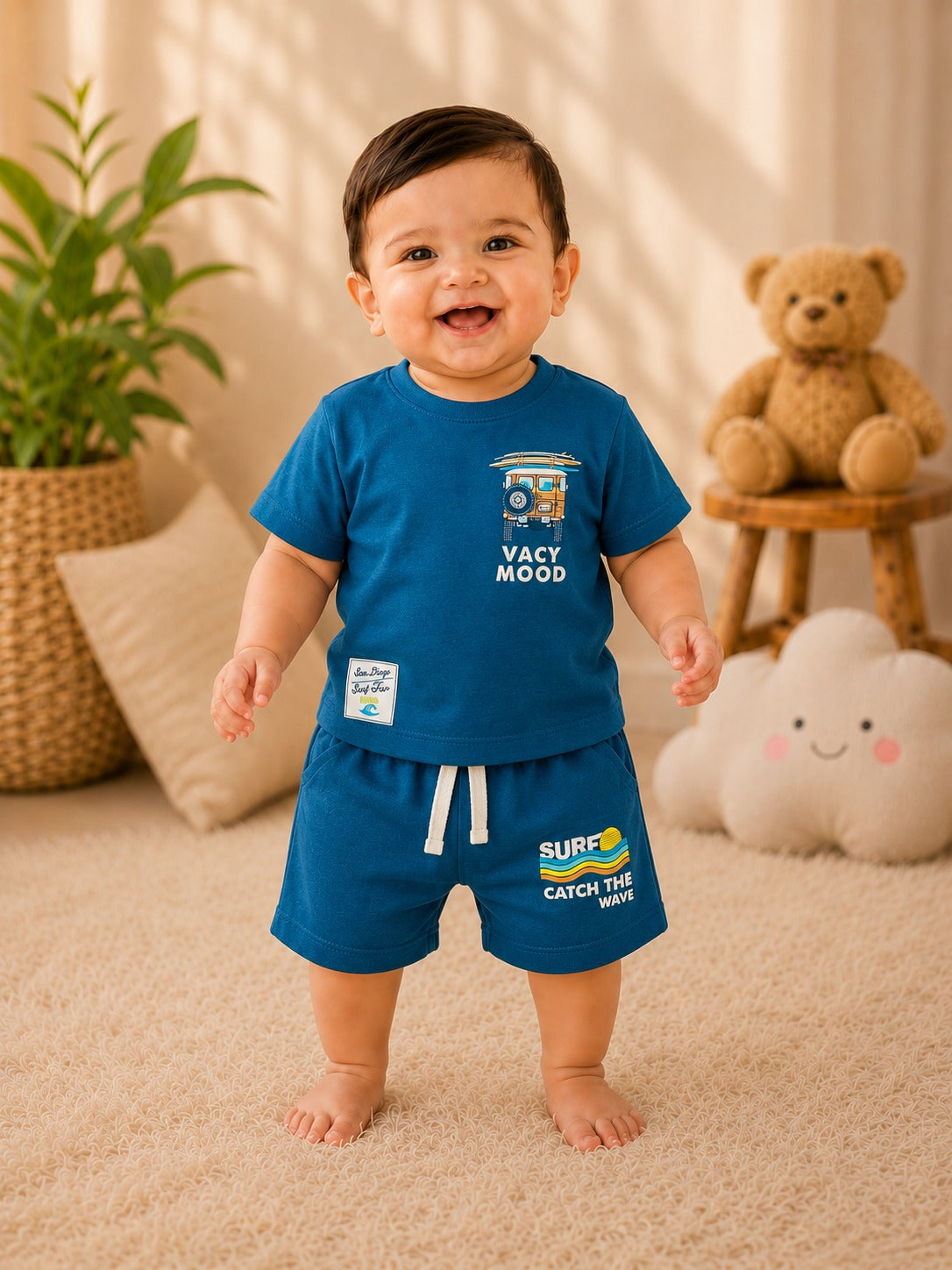 SHAGUN FASHION – Cute & Super Soft Baby Boy T-Shirt and Shorts Set