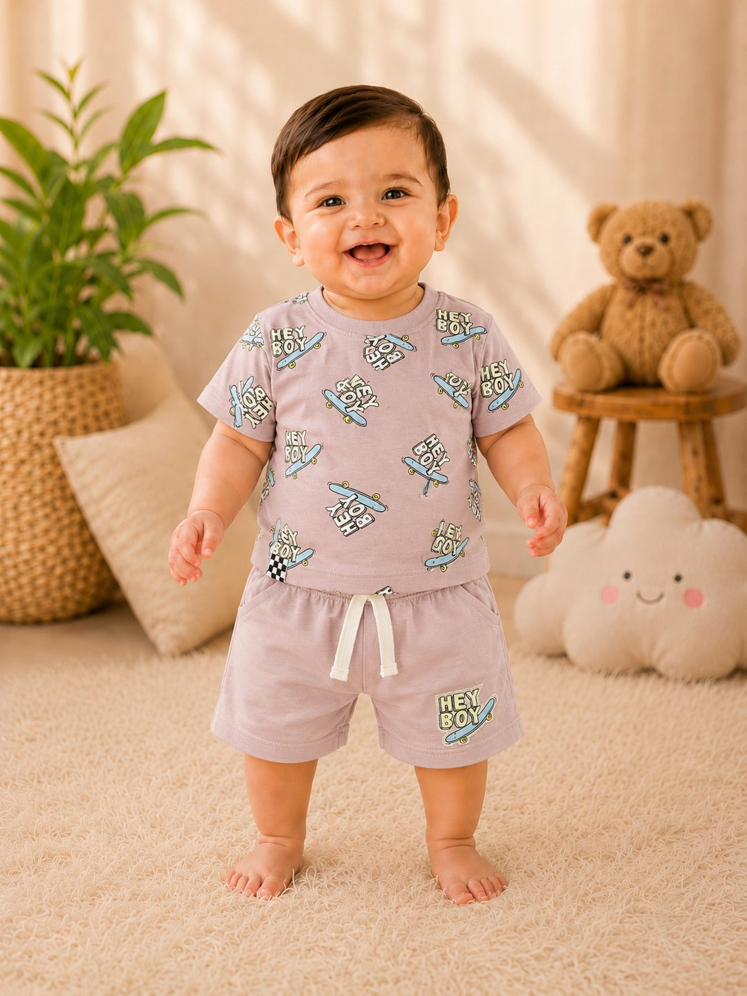 SHAGUN FASHION – Cute & Super Soft Baby Boy T-Shirt and Shorts Set