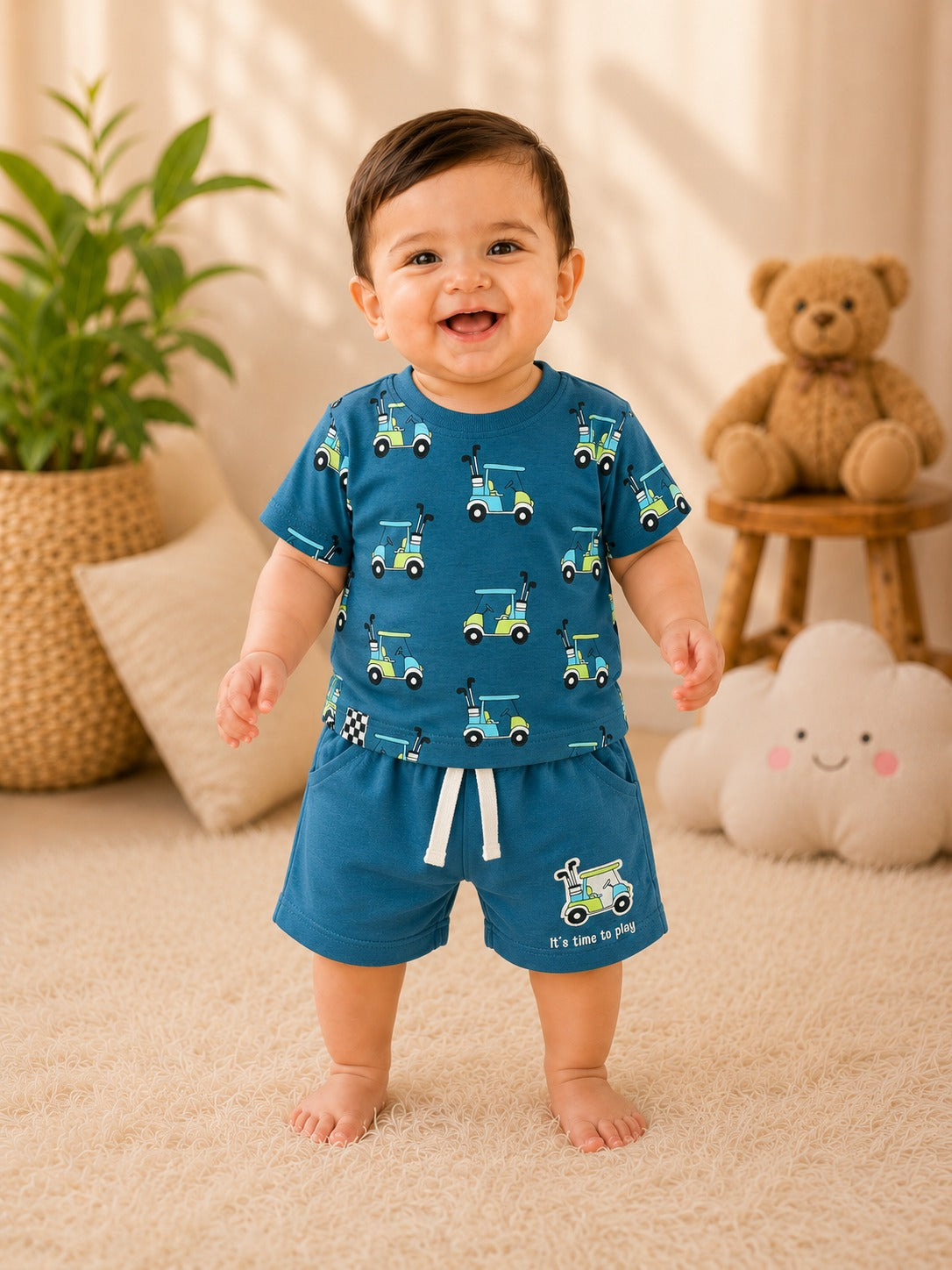 SHAGUN FASHION – Cute & Super Soft Baby Boy T-Shirt and Shorts Set