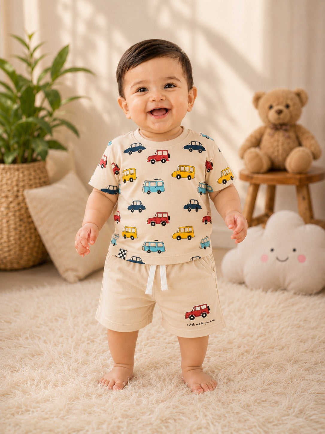 SHAGUN FASHION – Cute & Super Soft Baby Boy T-Shirt and Shorts Set