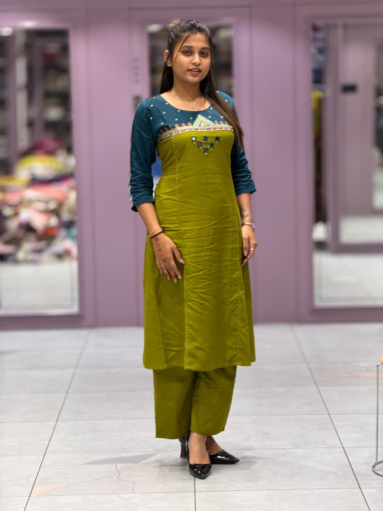 SHAGUN FASHION – Premium Straight Kurti & Bottom Set