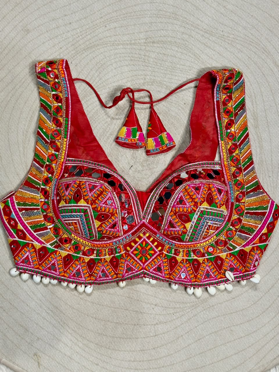 SHAGUN FASHION Premium Designer Mirror & Threadwork Choli Blouse