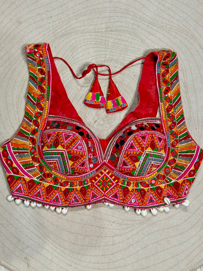 SHAGUN FASHION Premium Designer Mirror & Threadwork Choli Blouse